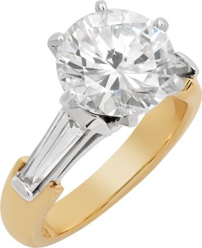 GIA certified 4.00 carat Round brilliant cut diamond, G color- SI1 Clarity.