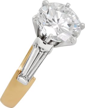 GIA certified 4.00 carat Round brilliant cut diamond, G color- SI1 Clarity.