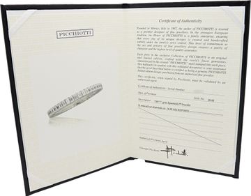 GIA certified 53 diamonds Picchiotti 18k white gold bracelet 26.98 carats
