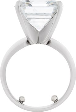 GIA certified Asscher Cut diamond 9.03 ct. G - VS1. Solitaire Size 3