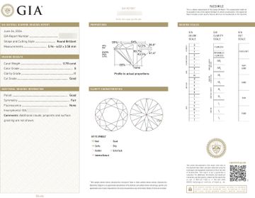 GIA Certified Dangling Diamond Earrings in 18k white gold