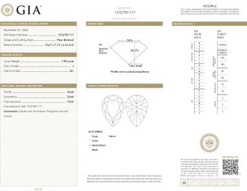 GIA certified pear shape diamond earrings approx over 5 carsts total