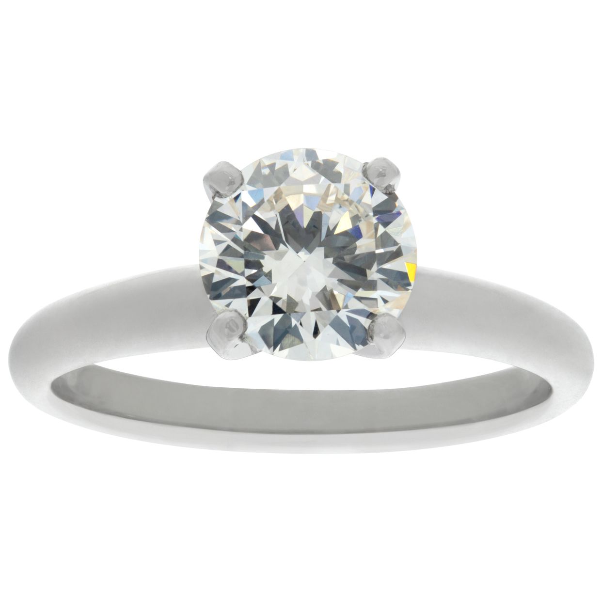 GIA certified round brilliant cut carat (K color, VVS2