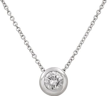 GIA Diamond Solitare necklace in 18k white gold GIA Diamond Solitare necklace in 18k white gold Necklace Collection