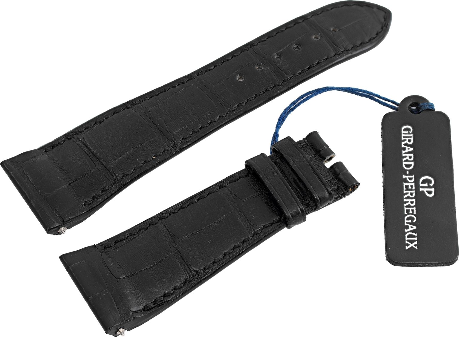 GIRARD-PERREGAUX 黒色クロコ革ベルト girard_perregaux_black_alligat