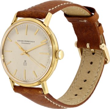 Girard Perregaux Chronometer 109 18k Yellow Gold Ivory dial 34mm Manual watch