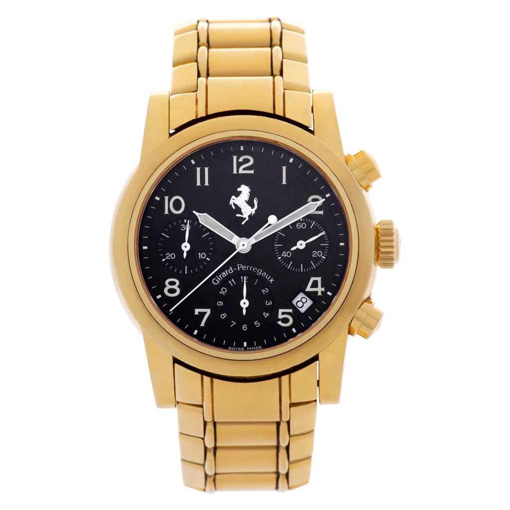 Pre-owned Girard Perregaux Ferrari 8020 18k 38mm auto watch