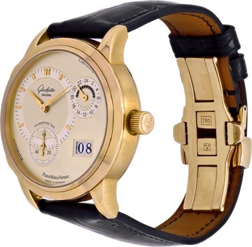 Glashutte PanoMatic Reserve 90-03-01-01-04 18k 38.5mm auto watch