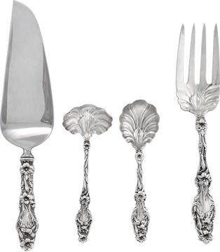 Gorham "Lily" sterling silver flatware service for 8