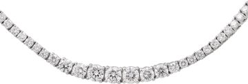 Graduating Diamond Neckalce in Platinum