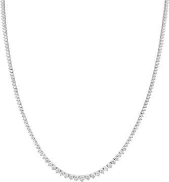 Graduating Diamond Necklace in Platinum