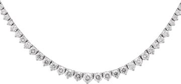 Graduating Diamond Necklace in Platinum