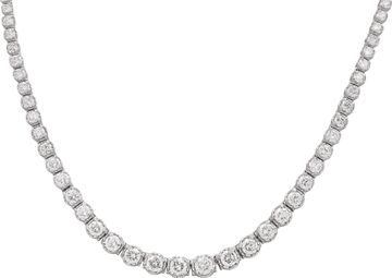 Graduating Diamond Necklace in Platinun Graduating Diamond Necklace in Platinun Necklace Collection