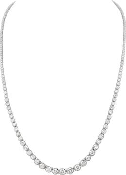 Graduating Diamond Necklace in Platinum