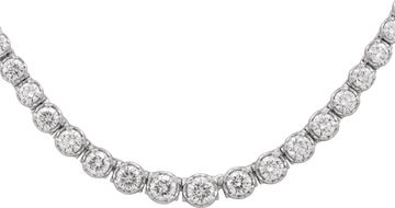 Graduating Diamond Necklace in Platinun
