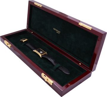 Graham Chrono Sprint 25PAR.B04A.CA0b 18k rose gold 35mm auto watch