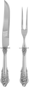 "GRANDE BAROQUE" Sterling Silver Flatware Set patented by Wallace in 1941. TOTAL: 123 pieces over 183 troy ounces of .925 sterling silver