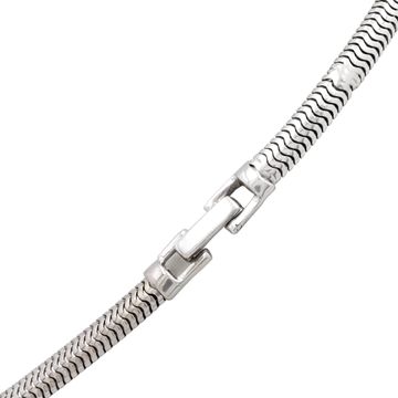 Green Tourmaline Necklace in 14k white gold with diamond accents