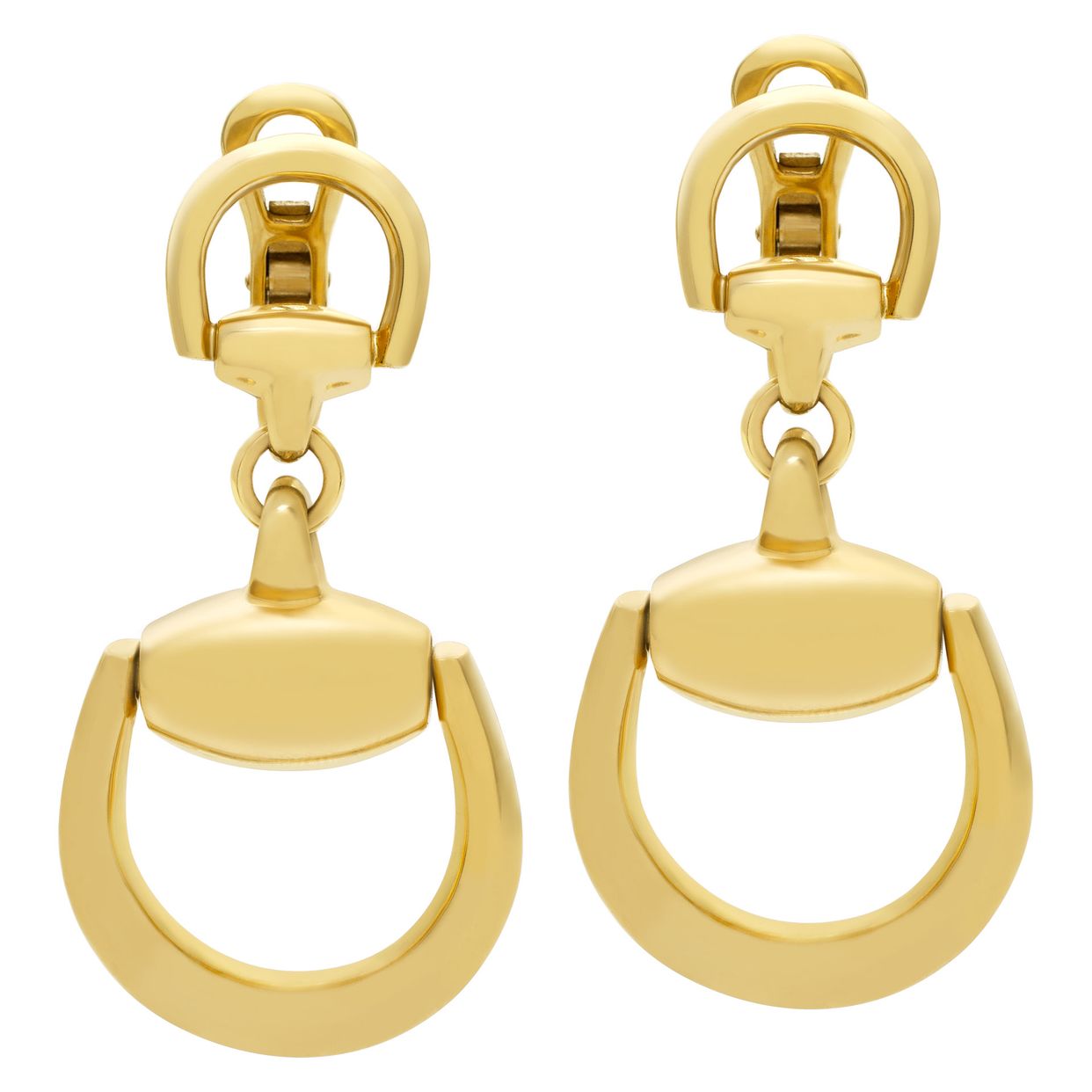 Gucci 18k Gold Earrings Gucci Horsebit Earrings In 18K Yellow Gold