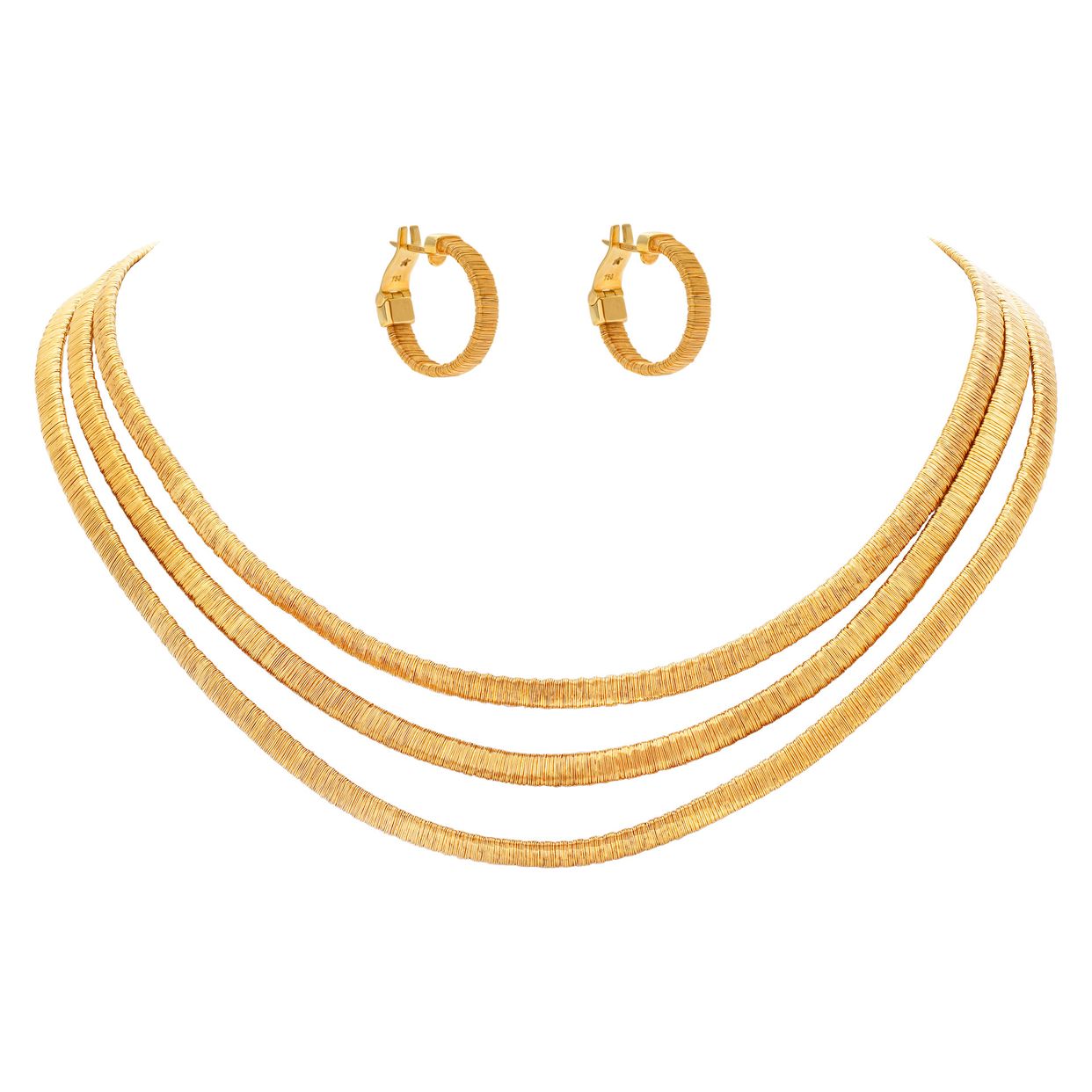 H.Stern necklace and earrings set in 18k | Gray & Sons Jewelers