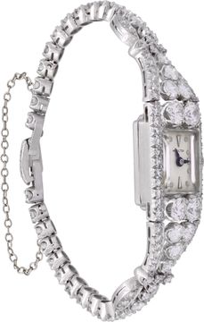 Hamilton Cocktail xxx Platinum Silver dial 21mm Manual watch