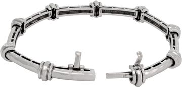 Henry Dunay Bracelet with Hammer Design in Platinum