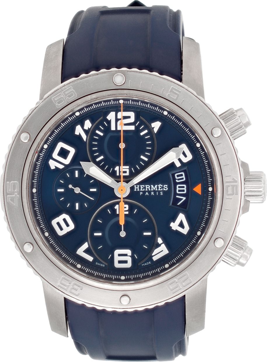 Pre-owned Hermes CP2.941 Titanium mm auto watch | Gray & Sons Jewelers