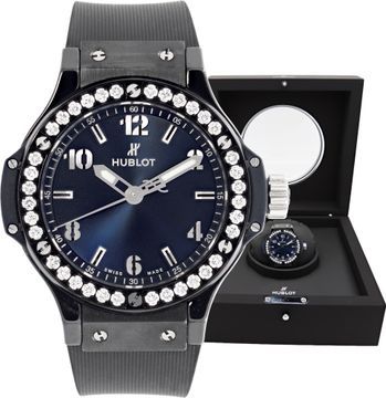 Hublot Big Bang 361.CM.7170.LR.1204 Stainless Steel 38mm Quartz watch Hublot Big Bang "Blue Diamonds" 38mm 361.CM.7170.LR.1204 Ladies Watch Collection