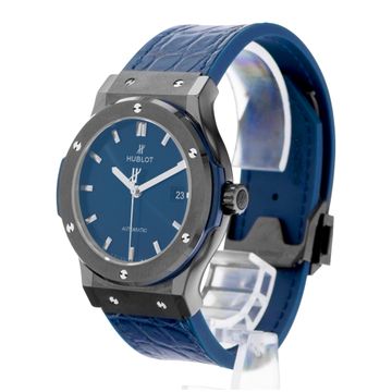 Hublot Ceramic Blue 511.CM.7170.RX Ceramic Blue dial 45mm Auto