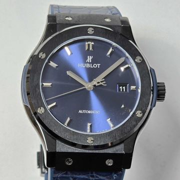 Hublot Ceramic Blue 511.CM.7170.RX Ceramic Blue dial 45mm Auto