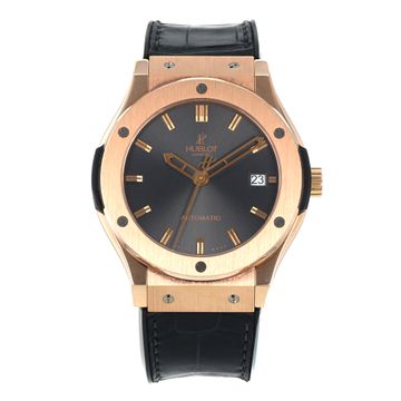 Hublot Classic Fusion 511.PX.7980.LR 18k Rose Gold Black dial 45mm Auto