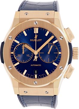 Hublot Fusion 541.OX.7180.LR 18k rose gold 42mm auto watch Hublot Fusion " Chronograph King Gold Blue" 42mm 541.OX.7180.LR Mens Watch Collection