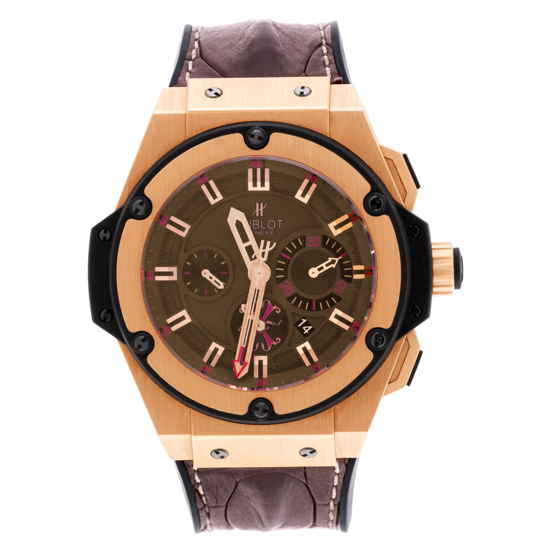 BRIESTA マーブル レッド ゴールゼロ/Queue付 hublot_king_power_arturo_fuent