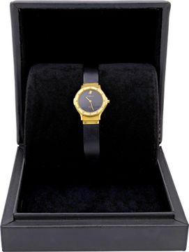 Hublot M D M 1281.3 18k Yellow Gold Black dial 24mm Quartz watch