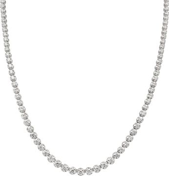 Illusion Necklace in Platinum with Round Diamonds