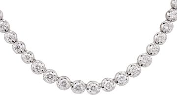Illusion Necklace in Platinum with Round Diamonds
