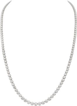 Illusion Necklace in Platinum with Round Diamonds