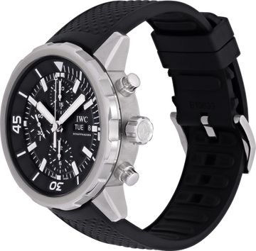 IWC Aquatimer iw376803 Stainless Steel Black dial 44mm Automatic watch
