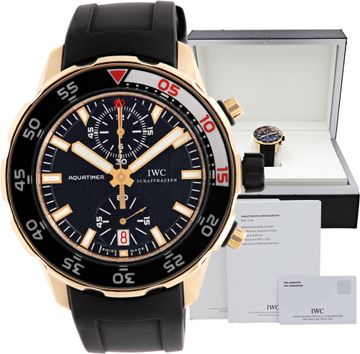 IWC Aquatimer IW376905 18k rose gold Black dial 44mm Automatic watch IWC Aquatimer 44mm IW376905 Mens Watch Collection