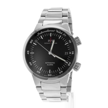 IWC GST IW353702 Steel Black dial 40mm Automatic Alarm