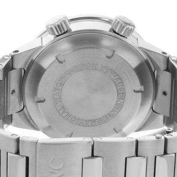 IWC GST IW353702 Steel Black dial 40mm Automatic Alarm