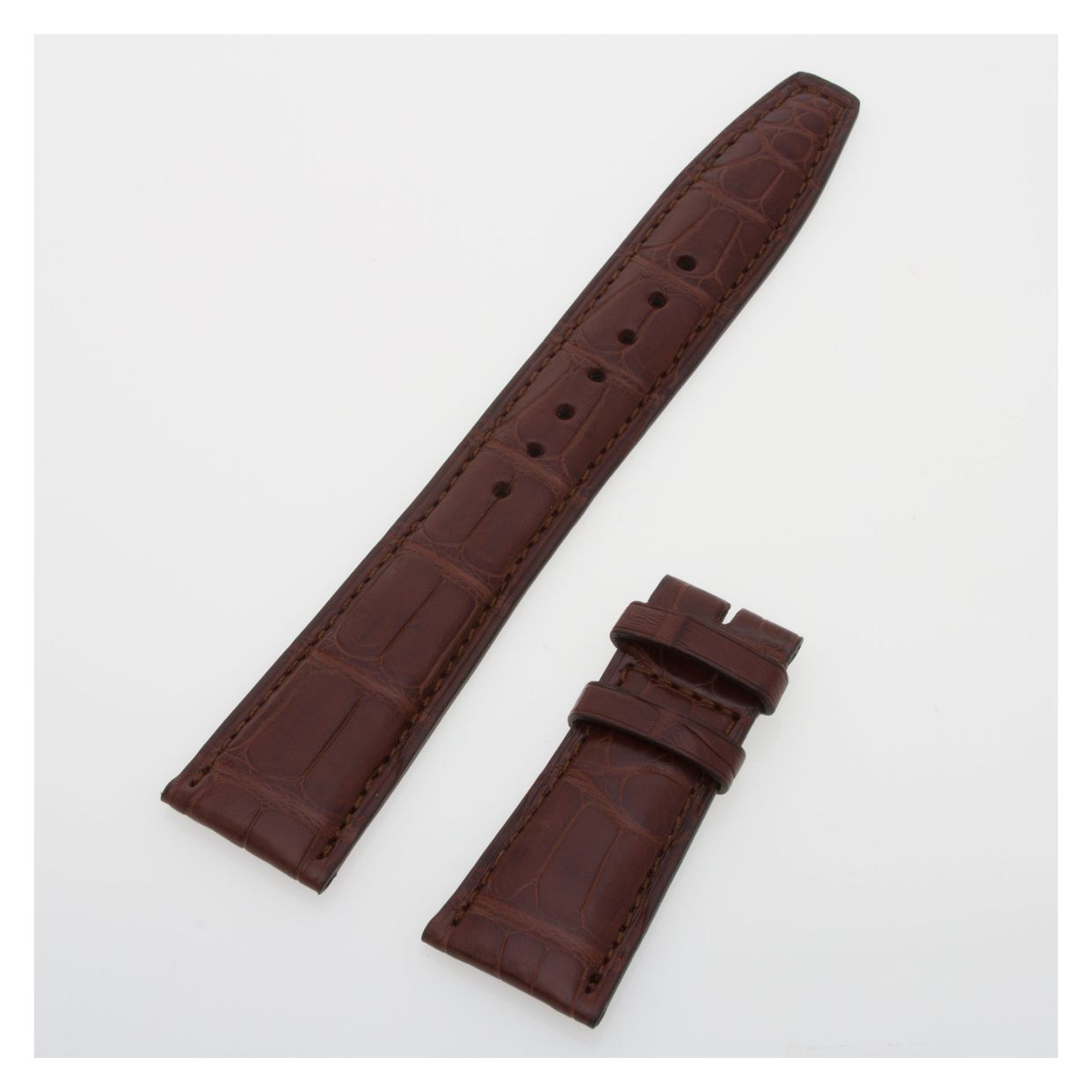 IWC matte brown alligator strap (22x18) IWA24764 | Gray & Sons