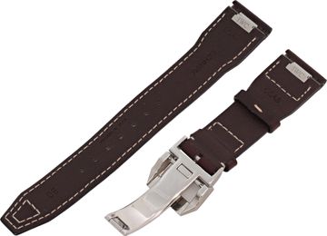 IWC Pilot Brown Calf Strap with original stainless steel deployant buckle (21mm x 18mm)