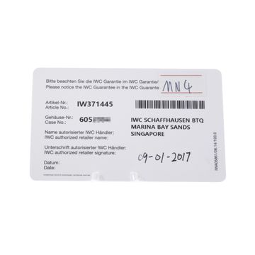 IWC Portugieser Chronograph IW371445 Steel Silver dial 41mm Auto