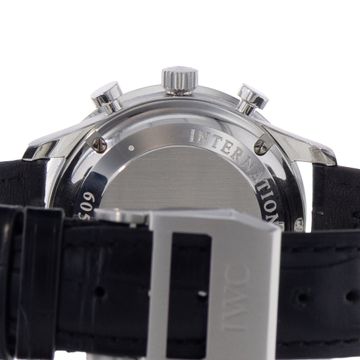 IWC Portugieser Chronograph IW371445 Steel Silver dial 41mm Auto