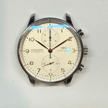 IWC Portugieser Chronograph IW371445 Steel Silver dial 41mm Auto