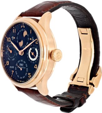 IWC Portuguese IW502122 18k rose gold 44mm auto watch
