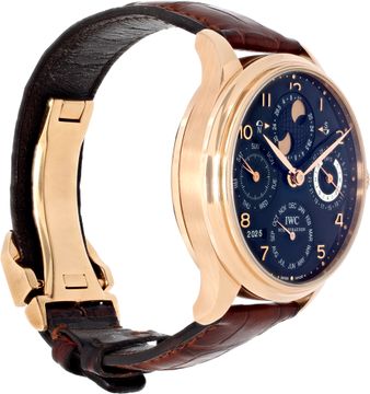 IWC Portuguese IW502122 18k rose gold 44mm auto watch