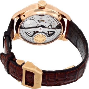 IWC Portuguese IW502122 18k rose gold 44mm auto watch