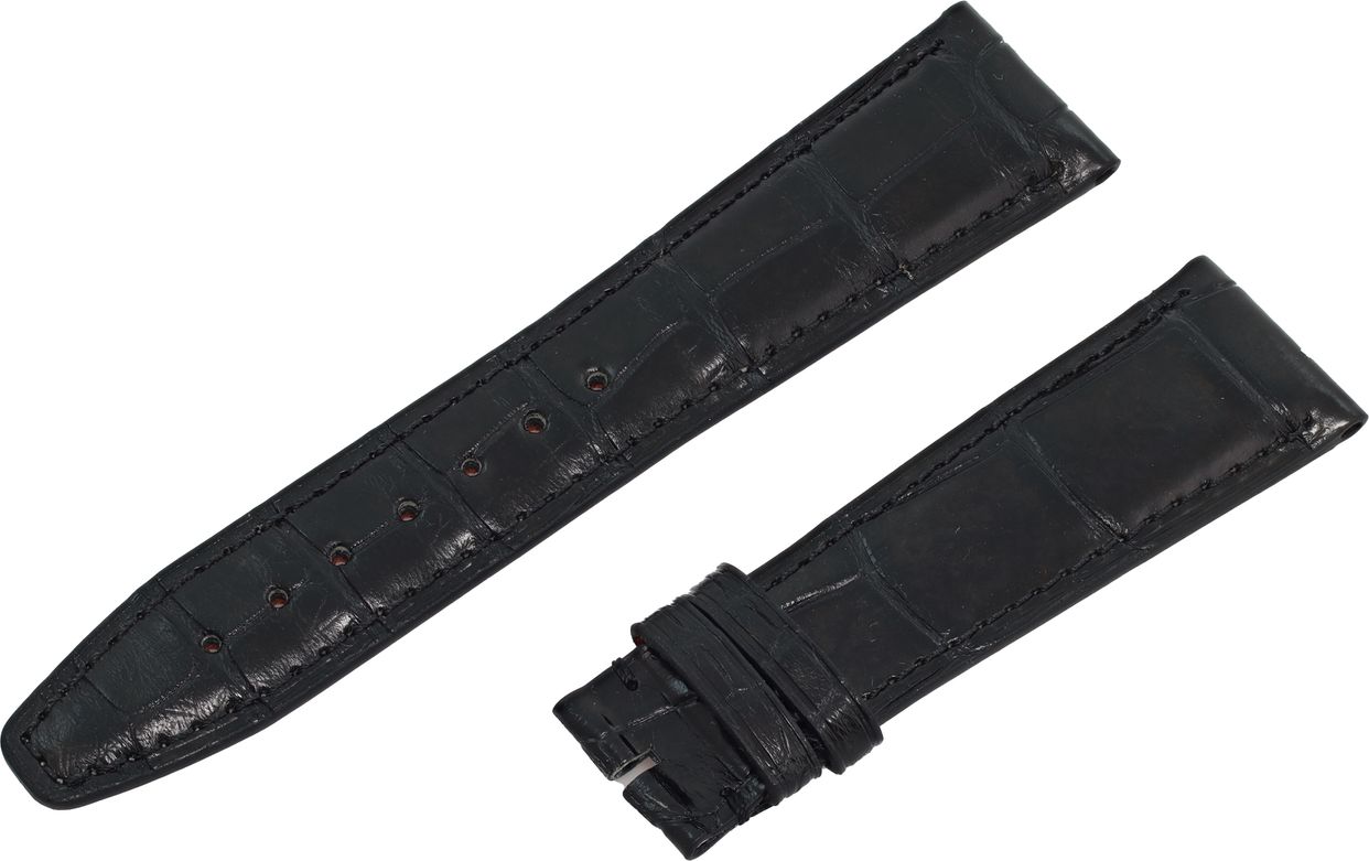 IWC Santoni Black Alligator Strap (22mm x 18mm) | Gray & Sons Jewelers